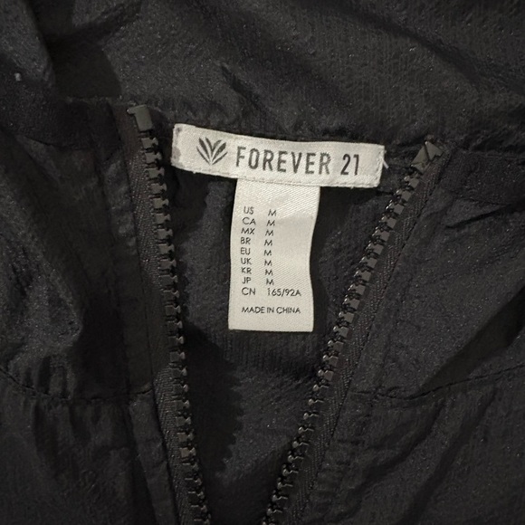 Forever 21 Black Zip-Up Jacket - Picture 3 of 4